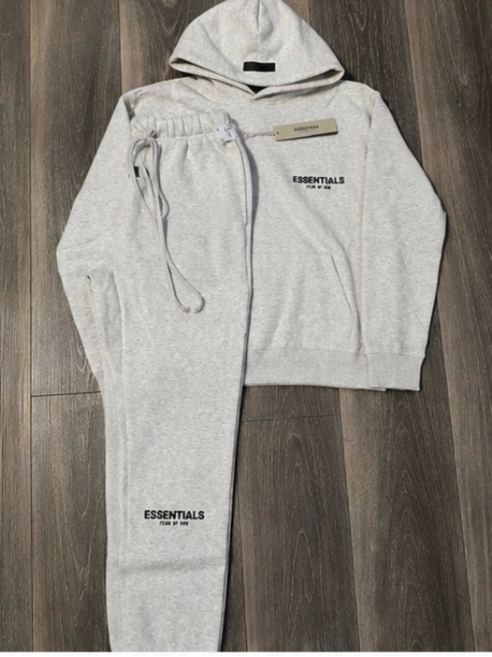 S Essentials Fear of God Set Light Oatmeal